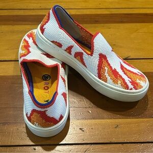 Sz11 Rothy's Sneaker Flames Slip On Flats